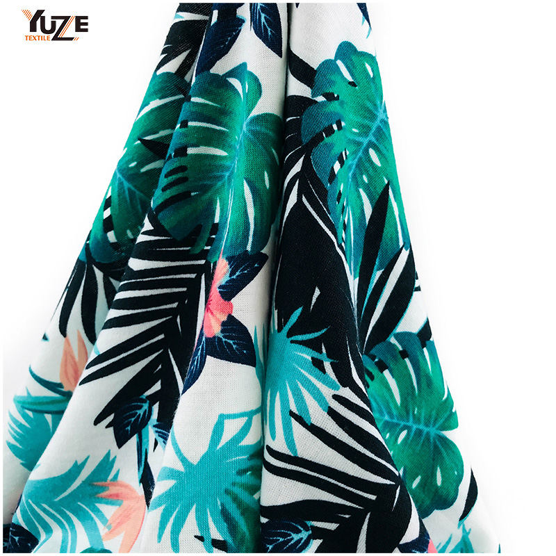 YZS18-701 POLY SPUN JERSEY SPANDEX PRINT