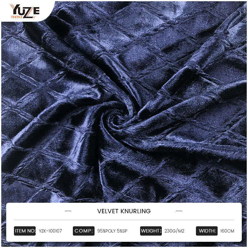YZK-100107 VELVET KNURLING: Creating artistic fabrics for fashion and home design