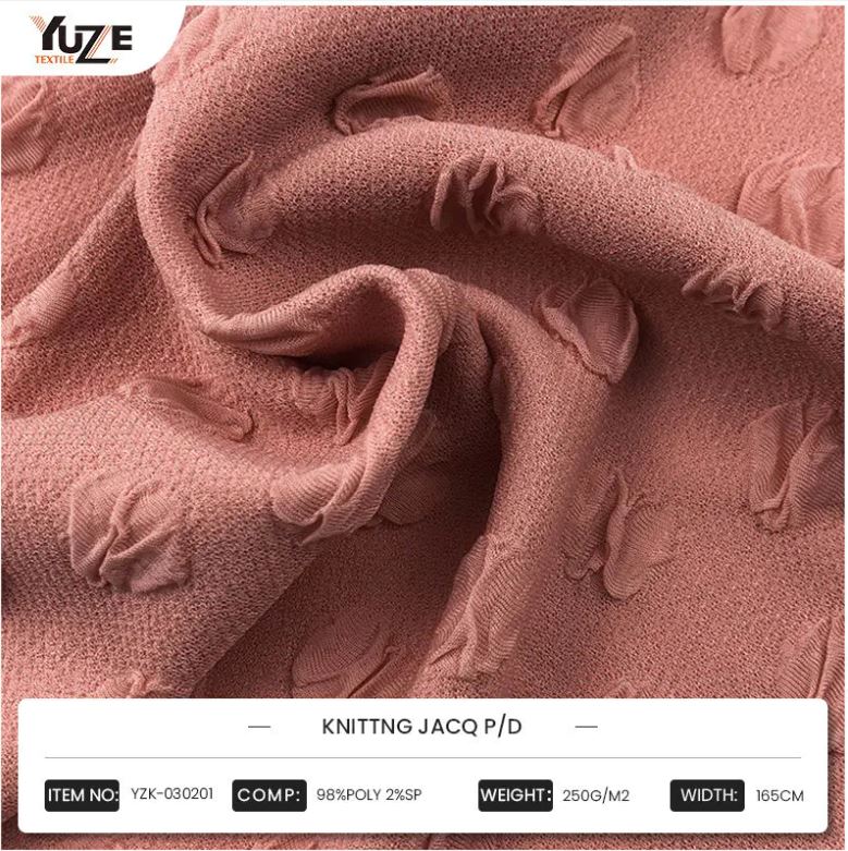 YZK-030201 knitted jacquard P/D: a high-performance fabric choice that combines fashion and comfort